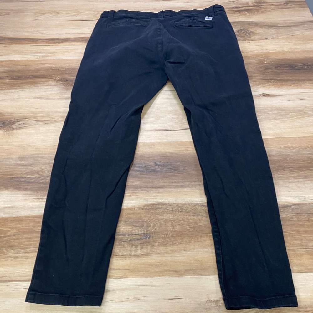 Zara Denimwear Pants 36 Slim Chino Trousers Cotton Stretch Black - Picture 2 of 8